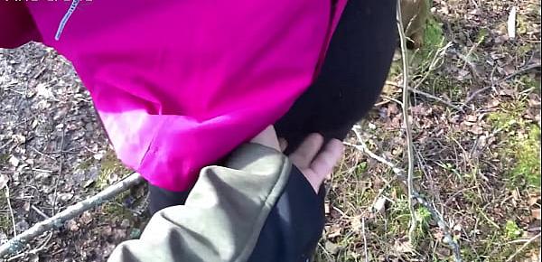  Sensual Blowjob in the Forest with Cum in Mouth